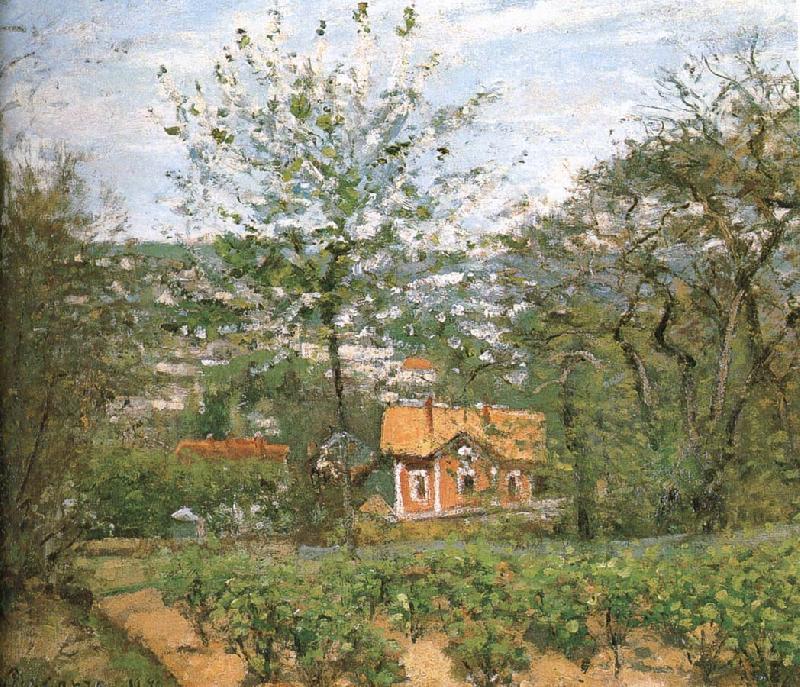 Camille Pissarro Hut villages Norge oil painting art